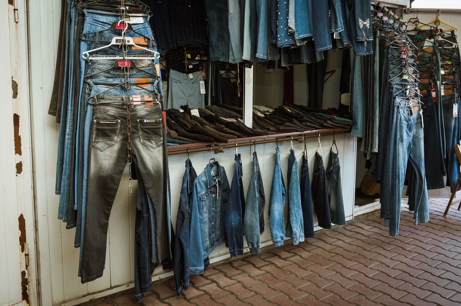 jeans, mężczyzna, kobieta